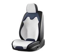 Cojín Universal Para Asiento Trasero De Coche De Seda Helada Con Asiento Individual Dividido Asientos De Coche(Blue)