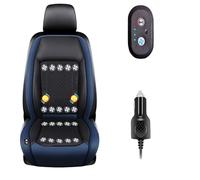 Cojín Ventilado Para Coche 3 Niveles De Viento Ajustables Asiento De Coche De Refrigeración Para coche, SUV, camión, universal,Blue-12V20-BladeFan+Massage