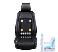 Cojín Ventilado Para Coche 3 Niveles De Viento Ajustables Asiento De Coche De Refrigeración Para coche, SUV, camión, universal,Black-12V12-BladeFan+Massage