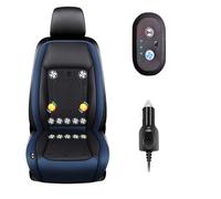 Cojín Ventilado Para Coche 3 Niveles De Viento Ajustables Asiento De Coche De Refrigeración Para coche, SUV, camión, universal,Blue-12V12-BladeFan+Massage