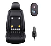 Cojín Ventilado Para Coche 3 Niveles De Viento Ajustables Cojin Asiento Coche Verano Para coche, SUV, camión, universal,Black-24V12-BladeFan+Massage