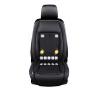 Cojín Ventilado Para Coche 3 Niveles De Viento Ajustables Cojín De Asiento De Aire De Refrigeración Para coche, SUV, camión, universal,Black-12V12-BladeFan+Massage