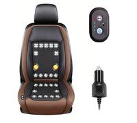 Cojín Ventilado Para Coche 3 Niveles De Viento Ajustables Fundas Para Asientos De Coche Para coche, SUV, camión, universal,Brown-12V24-BladeFan+Massage