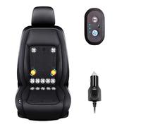 Cojín Ventilado Para Coche 3 Niveles De Viento Ajustables Fundas Para Asientos De Coche Para coche, SUV, camión, universal,Black-12V12-BladeFan+Massage