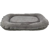 Trixie Almohada para Perros Vital Lennox Chenille, Ovalada, Cama ortopédica para Perros en Gris, 90 x 70 cm, cómoda Cama para Perros con Espuma viscoelástica viscoelástica - 371341