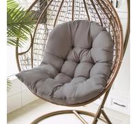 Cojine para Silla Colgante Exterior, Redonda Espesar Cojines para Silla Colgante, Columpio Cesta Colgante Cojines para Jardin Exterior, Lavable Cojín para Columpio Colgante con Almohada( Dark Gray)