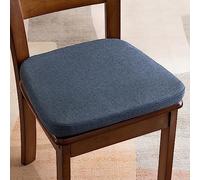 Cojines， 1 Silla de Cocina en Forma U con Lazos, Repuesto, Funda Reutilizable algodón y Lino(Dark Greys)