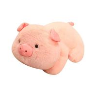 Cojines 25-50cm Fluffy Pig Plush Squishy Lying Piggy Stuffed Pillow Cushion Gifts For Girl(50cm)