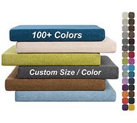 Cojines a Medida para Bancos de Madera,Bancos de Palets,Asiento de Sofá | Funda Desmontable | Uso Interior y Exterior | Base Antideslizante | Ideal para Salón, Jardín,Terraza y Más,Grosor 15CM
