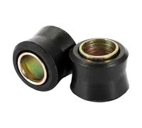 Cojines absorbentes de buje - 2 x negro amortiguador manguito amortiguador multiuso para motocicleta amortiguador amortiguador protector suspensión suspensión vibración comodidad conducción mejora