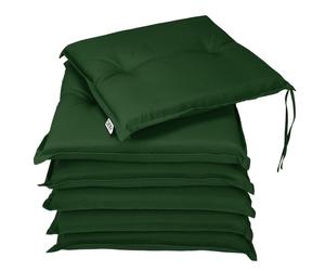 Cojines Boston para sillas Verde Juego de 6 43x39x5cm