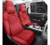 Cojines Coche Asientos Funda Asiento Coche 5 Asientos Para Mercedes Para Benz GL-KLASSE GL550 GL35 GL350 GL450 GL400 GL500 GL63 X164 X166 Accesorios Fundas Asientos Coche(Red Lux)