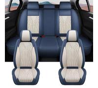 Cojines Coche Asientos Funda Asiento Coche Para Jazz Para City Para Life Para Vezel Para Civic Para Accord Crv Para Accesorios Interior Cuero Fundas Asientos Coche(Blue White)