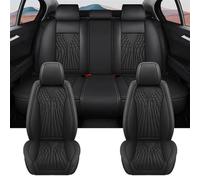 Cojines Coche Asientos Funda Asiento Coche Para Jazz Para City Para Life Para Vezel Para Civic Para Accord Crv Para Accesorios Interior Cuero Fundas Asientos Coche(Black)
