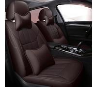 Cojines Coche Asientos Funda Cuero Personalizada Asiento Coche 7 Asientos Para VW Para Sharan Para Multivan Para Caravelle Para Atlas Polipiel Estilo Fundas Asientos Coche(COFFEE LUX)