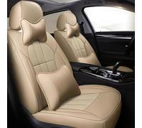 Cojines Coche Asientos Funda Cuero Personalizada Asiento Coche 7 Asientos Para VW Para Sharan Para Multivan Para Caravelle Para Atlas Polipiel Estilo Fundas Asientos Coche(BEIGE LUX)