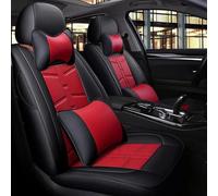Cojines Coche Asientos Funda Cuero Personalizada Asiento Coche Accesorios Estilo Para Chevy Para Spark Para Cruze Para Captiva Para Camaro Fundas Asientos Coche(BLACK RED LUX)