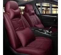 Cojines Coche Asientos Funda Cuero Personalizada Asiento Coche Accesorios Estilo Para Chevy Para Spark Para Cruze Para Captiva Para Camaro Fundas Asientos Coche(WINE RED LUX)