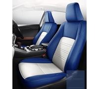 Cojines Coche Asientos Funda Cuero Personalizada Asiento Coche Para Mustang Para Fiesta Para Edge Para Escape Para Focus Para Mondeo Para Kuga Para S-Max Fundas Asientos Coche(Blue White,Standard)