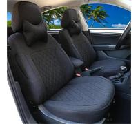 Cojines Coche Asientos Funda Lino Personalizada Asiento Coche Juego Completo Repuesto Accesorios Interiores Para Volvo Para XC90 2015-2019 Fundas Asientos Coche(BLack)