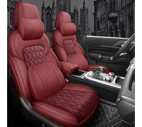 Cojines Coche Asientos Funda Mixta Cuero Asiento Coche 5 Asientos Para Lexus UX RX IS250C GS ES LS GX LX RC NX CT200h Accesorios Fundas Asientos Coche(Wine Red Lux)