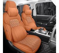Cojines Coche Asientos Funda Mixta Cuero Asiento Coche 5 Asientos Para Lexus UX RX IS250C GS ES LS GX LX RC NX CT200h Accesorios Fundas Asientos Coche(Yellow Lux)