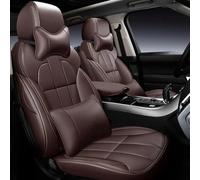 Cojines Coche Asientos Funda Personalizada Asiento Coche 7 Asientos Para VW Para Sharan Para Multivan Para Caravelle Para Atlas Para Teramont Para Touran Fundas Asientos Coche(BROWN LUX)