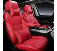 Cojines Coche Asientos Funda Personalizada Asiento Coche 7 Asientos Para VW Para Sharan Para Multivan Para Caravelle Para Atlas Para Teramont Para Touran Fundas Asientos Coche(RED LUX)