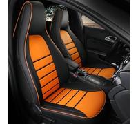 Cojines Coche Asientos Funda Personalizada Asiento Solo 2 Fundas Delanteras Para Mercedes Para Benz Gla200 Gla260 Cla200 Cla 220 Cla260 A 180 A200 Accesorios Coche Protector Asiento Coches(Naranja)