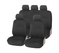 Cojines Coche Asientos Juego Completo Fundas Asiento Coche Ajuste Universal Tela Plana Compatible Con Para Ford Para Galaxy Fundas Asientos Coche(Black)