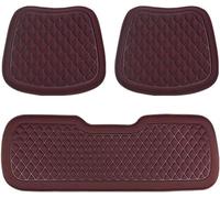 Cojines Coche Asientos para Ford Mustang Coupe Cabriolet/Mustang GT/Mustang Mach-E, Cojín Asiento Antideslizante Transpirable Suave y Cómodo Accesorios Coche,Red-B 3Pcs