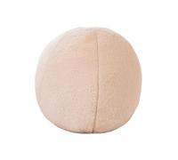 Cojines Creative Furry Ball Plush Toy Cute Round Pillow Decor Soft Touch Ball Cushion Nice Present(30cm Beige)