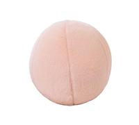 Cojines Creative Furry Ball Plush Toy Cute Round Pillow Decor Soft Touch Ball Cushion Nice Present(30cm Pink)