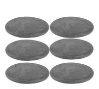 Cojines de asiento de 6 K NonSliMemoFoam de 4,5 cm de grosor, redondos, para sillas de comedor, oficina y cocina, color E (G), 45 x 45 cm
