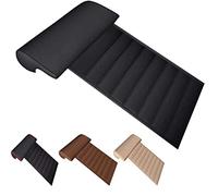 Cojines de asiento de coche, almohadilla de soporte extendida para las piernas para coche, extensor universal para aliviar la fatiga de las piernas, modificación cómoda del asiento, color negro