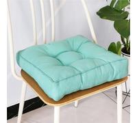 Cojines de asiento de espuma viscoelástica, cojines cuadrados grandes y firmes para sofá de comedor y uso al aire libre, cojines elevadores para ancianos y mujeres embarazadas (azul lago, 2 unidades