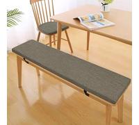 Cojines de asiento de espuma viscoelástica de alta densidad para exteriores, antideslizantes, lavables, para banco de zapatos, ventana, banco de piano, cómodos y duraderos, 160 x 30 x 9,9 cm