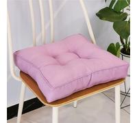 Cojines de asiento de espuma viscoelástica, paquete de 6, 40x40 cm, morado claro. Ideales para personas mayores y embarazadas. Cómodos cojines Bo Pads para sillas de comedor, sofás y uso exterior.