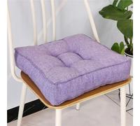 Cojines de asiento de espuma viscoelástica para mujeres mayores y embarazadas, paquete de 2 almohadillas cuadradas firmes para sillas de comedor, sofás, sillones, uso al aire libre, color morado, 45 x