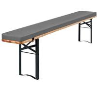 Cojines de asiento de jardín antideslizantes y lavables de 220 x 30 x 3 cm, funda extraíble para columpio y silla de descanso, cómoda almohadilla para muebles de patio