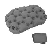 Cojines de Asiento Inflable, Cojín Inflable para Viaje Plegable, Portátil Alfombrilla Esiento, Colchoneta Asiento Impermeabile 36*28cm, Cojín Aire para Camping Viaje Senderismo Picnic Silla (Gris)