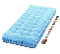 Cojines de asiento para columpio de jardín al aire libre, almohadillas gruesas y cómodas para bancos de 1, 2 o 3 plazas, se adapta a pieles de patio de 36, 40, 48, 50 y 60 pulgadas, color azul cielo