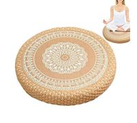 Cojines de asiento para yoga, almohada japonesa de suelo, almohadilla de asiento transpirable para mesa de té, meditación, yoga