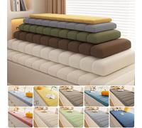 Cojines de asiento personalizados para ventana de interior, para muebles de interior, vestíbulo, rincón de lectura, cocina, comedor, antigatos, a prueba de salpicaduras, parte inferior antideslizante