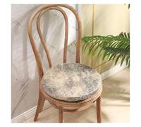 Cojines De Asiento Redondos De Cuero For Sillas Espuma De Confort Gruesa Superficie Impermeable Base Antideslizante For Adultos Comedor Cocina Asientos Suelo(Gray,45CM*4CM)