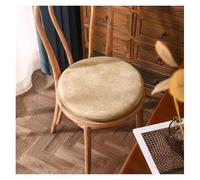 Cojines De Asiento Redondos De Cuero For Sillas Espuma De Confort Gruesa Superficie Impermeable Base Antideslizante For Adultos Comedor Cocina Asientos Suelo(Beige,50CM*4CM)