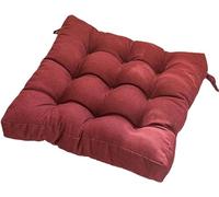 Cojines de Asiento Suaves y Gruesos, Cojines de Tatami, futones, Almohadas for Sentarse en la Oficina, el hogar o el automóvil.(Red,60x60x10cm)