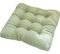Cojines de Asiento Suaves y Gruesos, Cojines de Tatami, futones, Almohadas for Sentarse en la Oficina, el hogar o el automóvil.(Green,50x50x10cm)