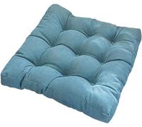 Cojines de Asiento Suaves y Gruesos, Cojines de Tatami, futones, Almohadas for Sentarse en la Oficina, el hogar o el automóvil.(Blue1,40x40x10cm)