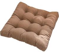 Cojines de Asiento Suaves y Gruesos, Cojines de Tatami, futones, Almohadas for Sentarse en la Oficina, el hogar o el automóvil.(Brown,60x60x10cm)